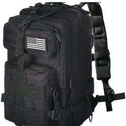 NEW EVATAC 25L Assault Backpack - Tactical EDC Bag (Black) - New With Tags