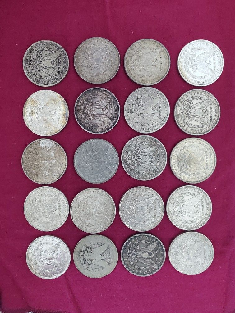 1 Roll Of Mix Dates Silver Morgan Dollars
