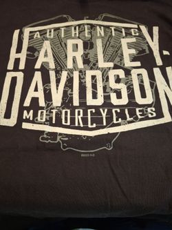 Men's Authentic Harley Davidson T-Shirt Size XL Black Motorcycle Biker