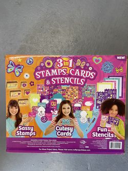 3 In 1 Stamps, Cards, & Stencils Set