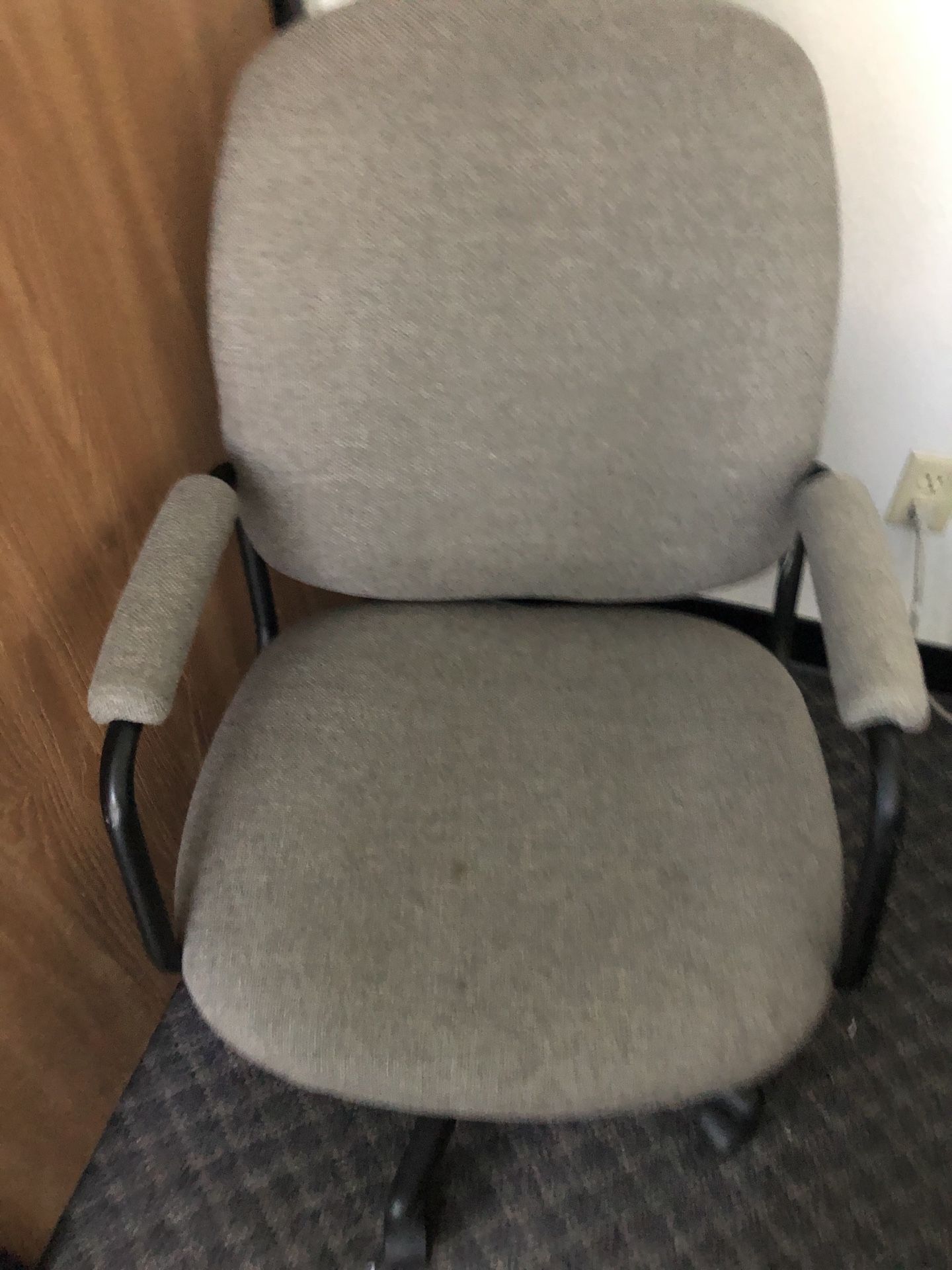 Grey office chair