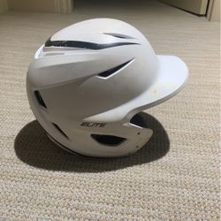 White Mens Baseball Helmet