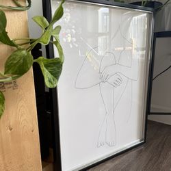 Minimal Line Figure - Wall Art 