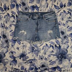 Blue denim shorts Size 14