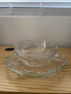 Crystal Makasa Bowl And Serving Dish