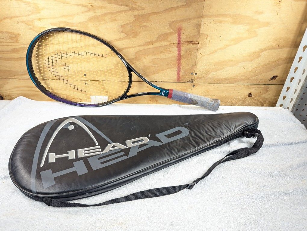Head 660 Genesis Tennis Racket 27" and NICE Padded Carry Case Double Power Wedge 660cm INTEGRATED DAMPING SYSTEM