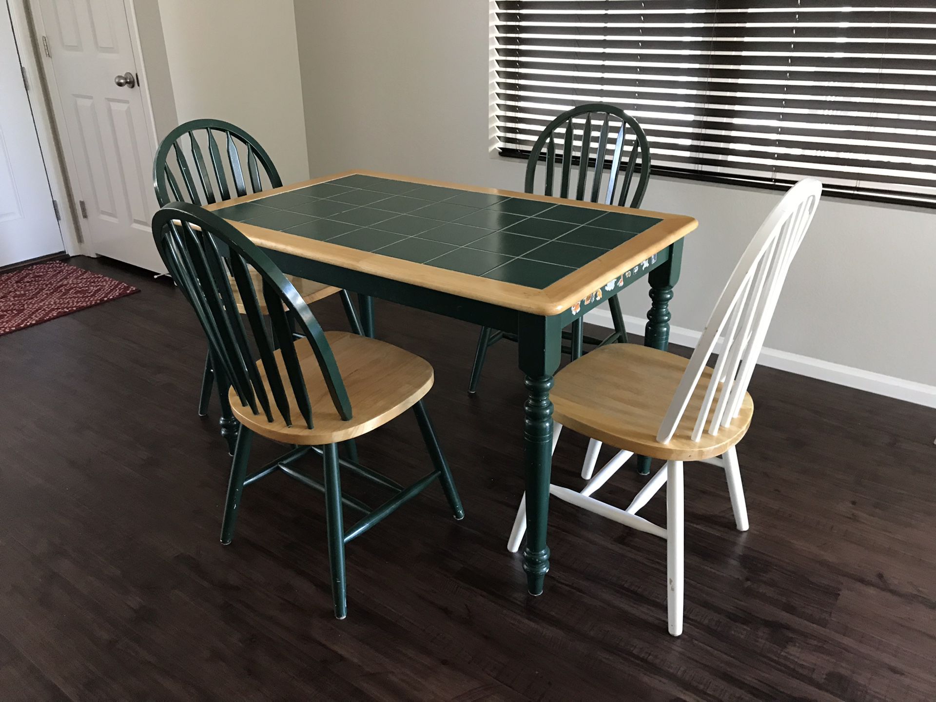 Wooden Dining table with 4 Chairs
