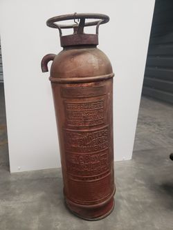 Antique Underwriters copper Fire Extinguisher