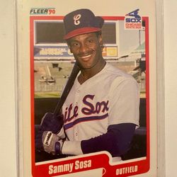 1990 Fleer Sammy Sosa RARE TWO ERROR Card #548