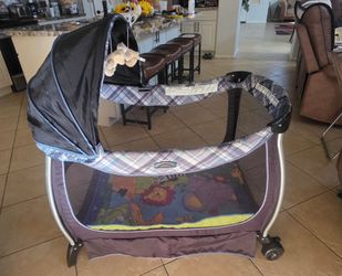 Eddie Bauer Playpen and activity blanket