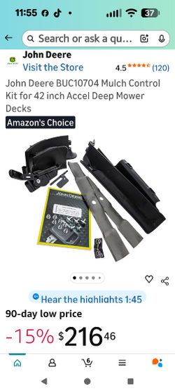 John Deer Mulch Control Kit