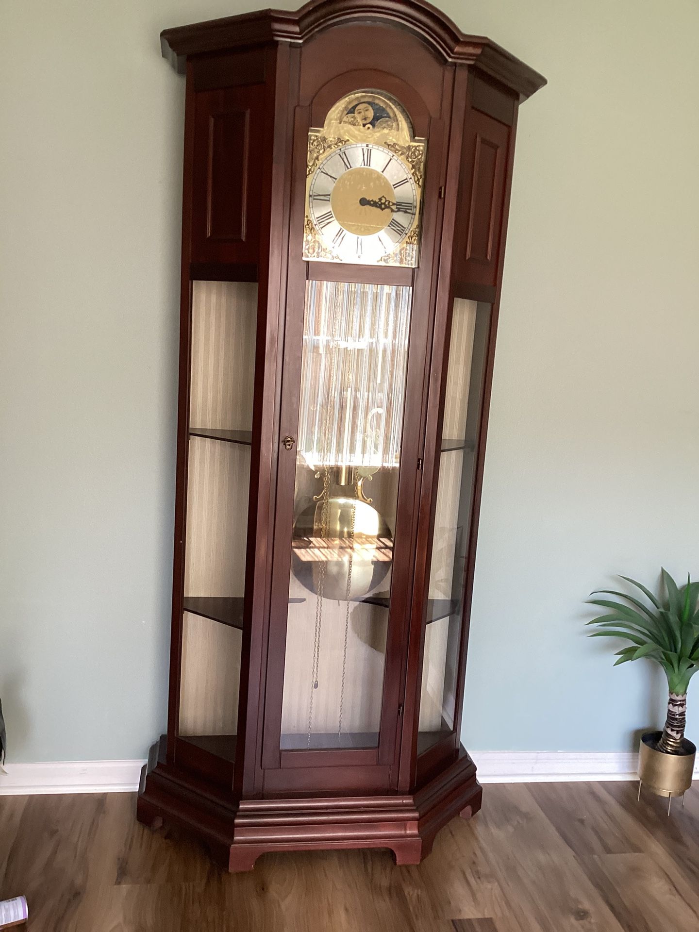 German Grandfather Curio Clock