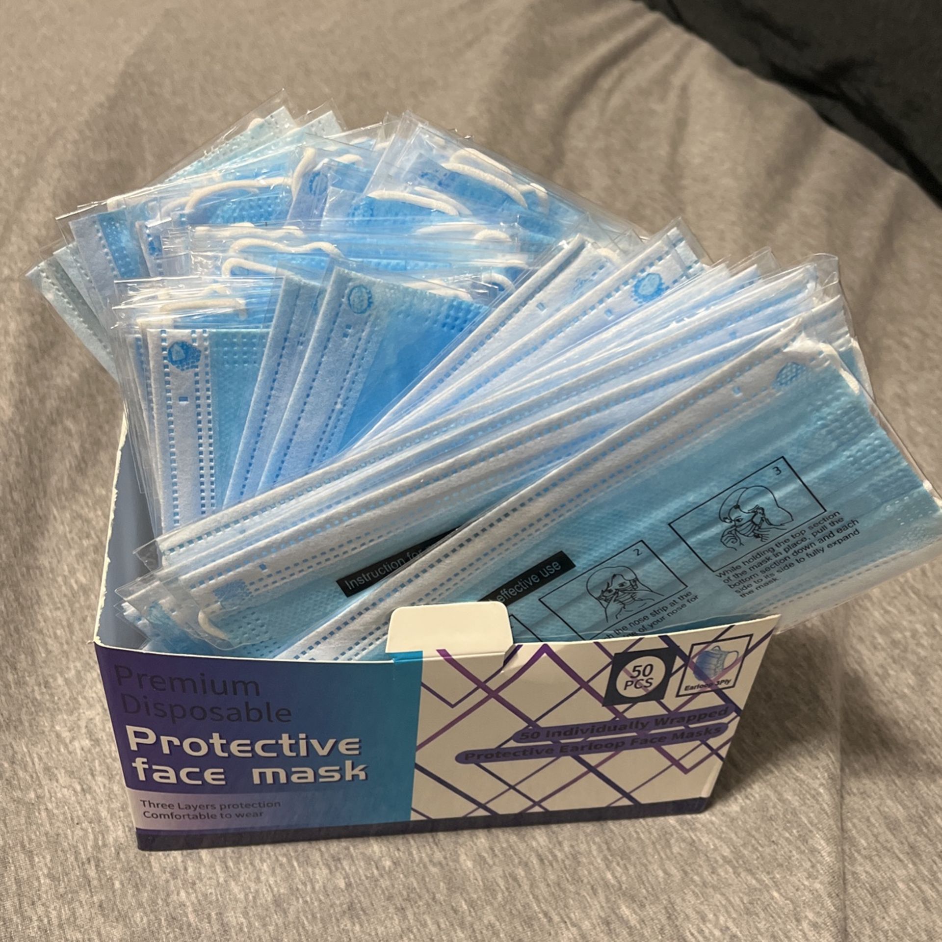 50 Individually Wrapped Mask