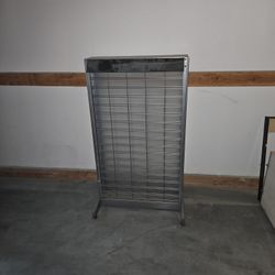 metal shelf for retail display with mirror