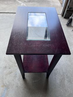 Dark Wood End Table