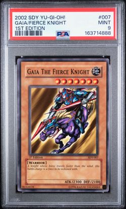 2002 Yu-Gi-Oh! Gaia the Fierce Knight- 1st edition SDY-07 PSA 9 MINT