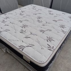 NEW 12” Inch BAMBOO PILLOW TOP MATTRESSES! 🛌 ALL SIZES ✨✨✨✨ $150 QUEEN SIZE MATTRESS ONLY $210 - The set $140 FULL SIZE MATTRESS ONLY $200