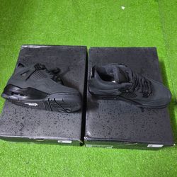 Air jordan black cat size 4y and 4 1/2 y