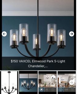 Vaxcel Elmwood Park 5-Light Chandelier