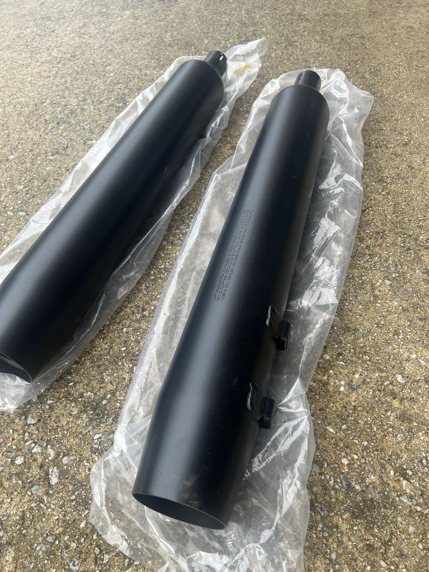 Black Harley Stock Pipes