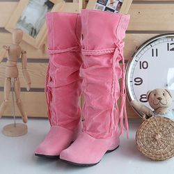 Ladies Mid Calf Tassel Boots