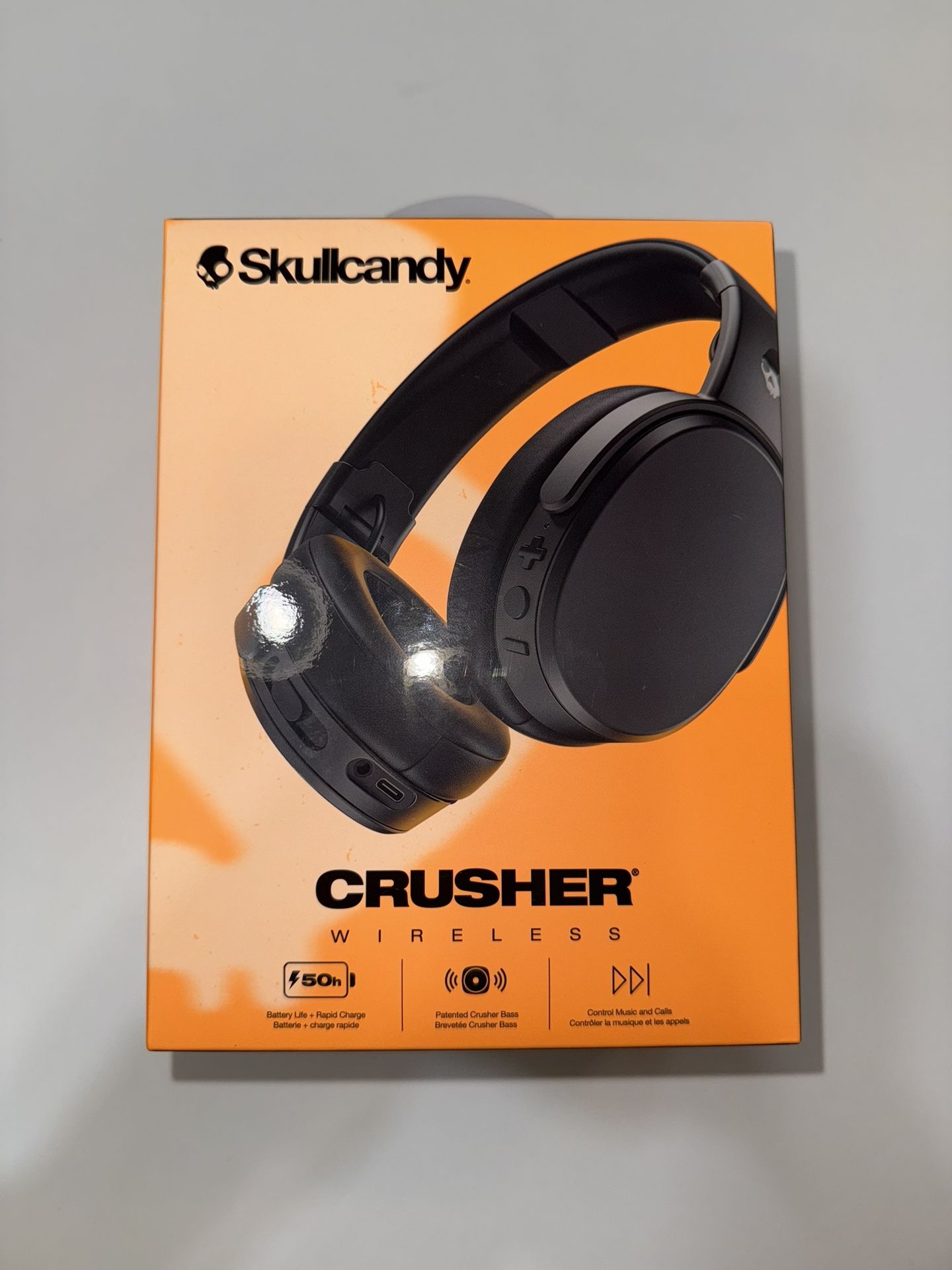 NEW Skullcandy Crusher EVO Wireless Bluetooth Over-Ear Headphones Model S6EVW