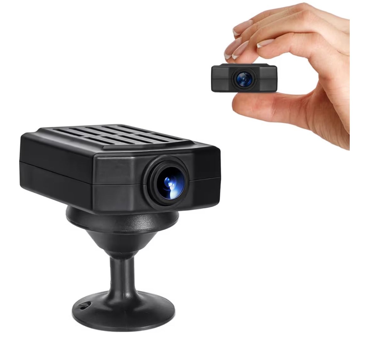 Mini Security Camera 1080P,64GB Nanny Video Recorder Dome Camera with Motion Detection, 3H Battery for Pet/Nanny Surveillance(Not WiFi)