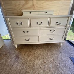 White Bedroom Set & Single Bed frame