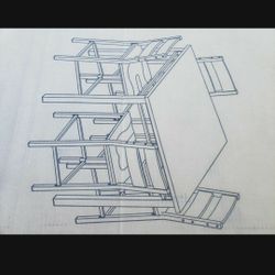 New High Table And 4  Bar Stools 