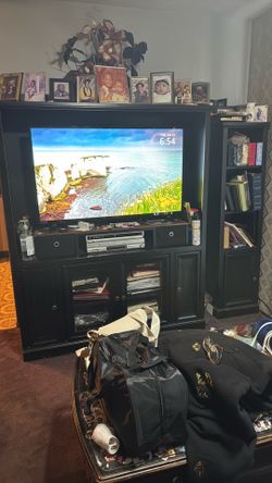 3 piece TV stand with book shelf