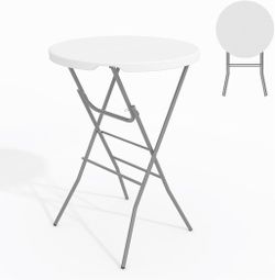 Round Folding Bar Height Table