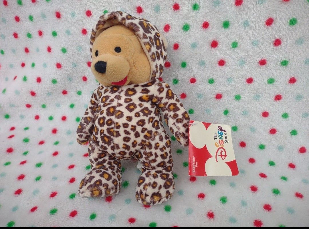 Disney Store Winnie The Pooh 8" Dress Up Leopard Costume Plush New W/tag