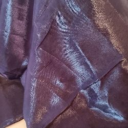 BLACK SATINY SHINEY FABRIC 1.5 YARDS LONG,  50" WIDE