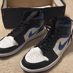 Air Jordan 1 Mid White/Racer Blue