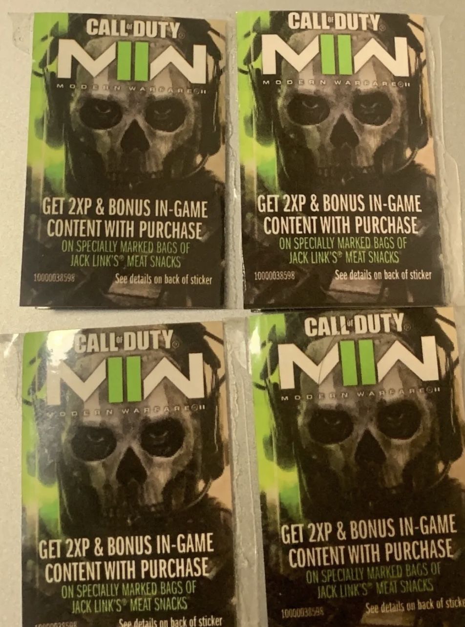 COD Modern Warfare 2 MW2 Jack Links Code 2 Hours 2XP + 4 items