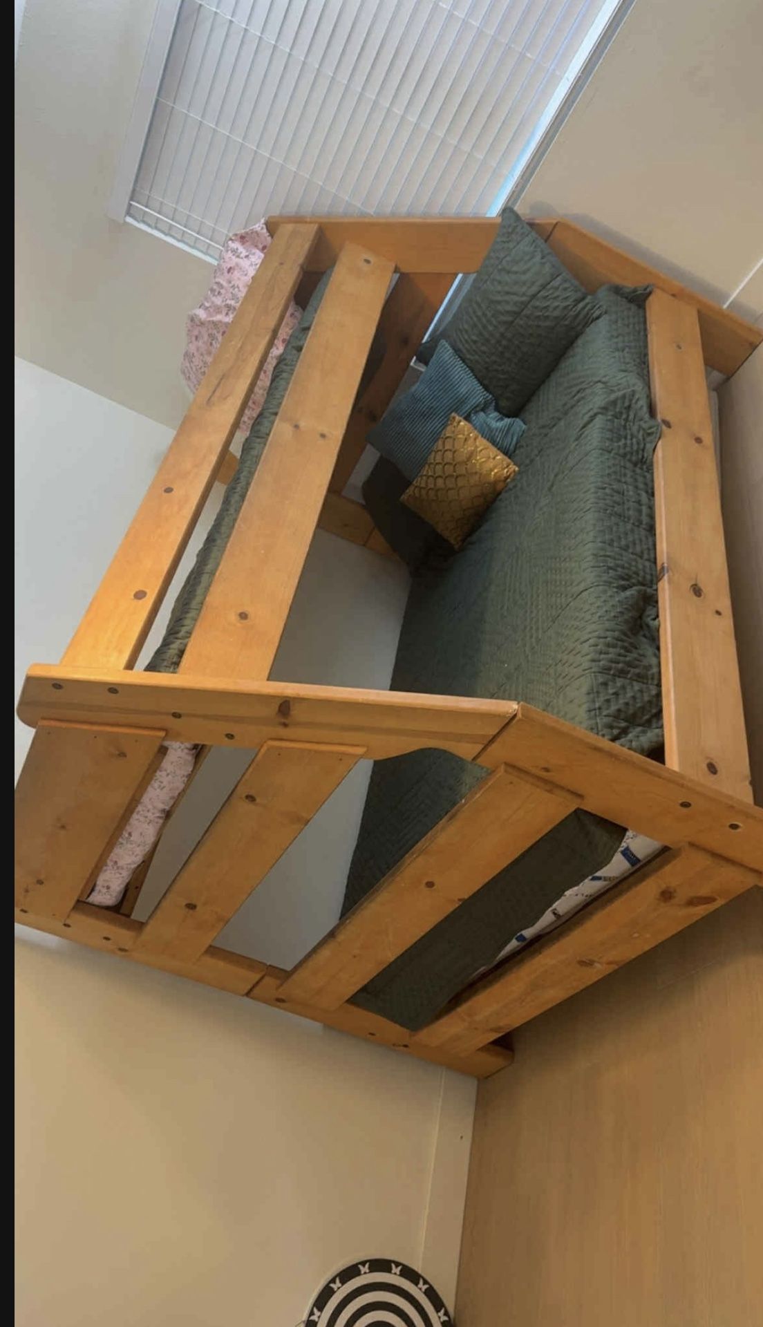 Bunk Beds  Very Good Condition  With one twin Mattress    TWith stairs 