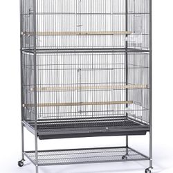 Wrought Iron Bird Cage With Stand 