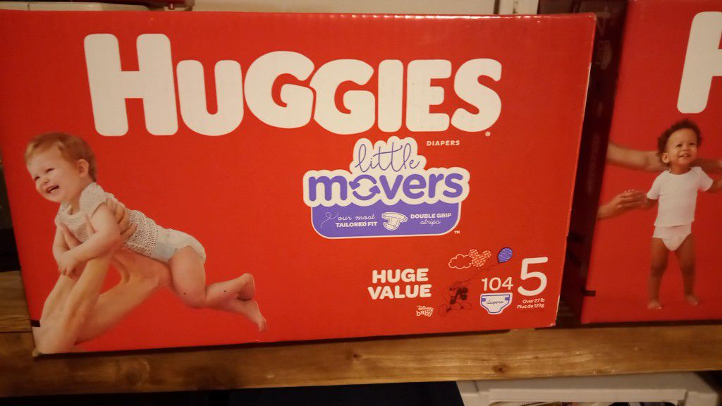 Huggies diapers and detergent
