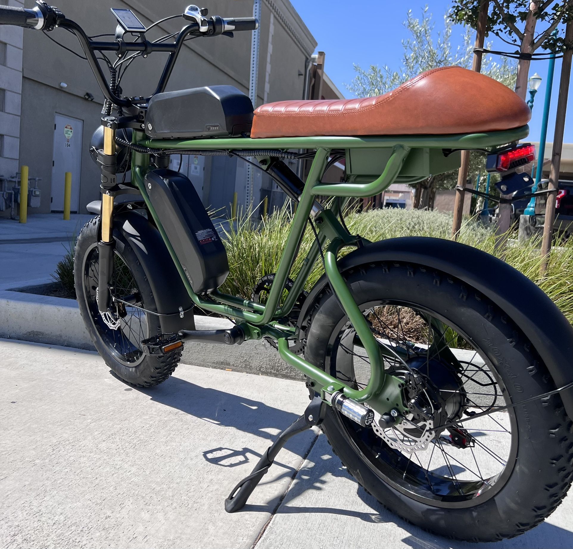 750 Watt Dual Rider/Dual Battery, Pegs, Electric Ebike,...