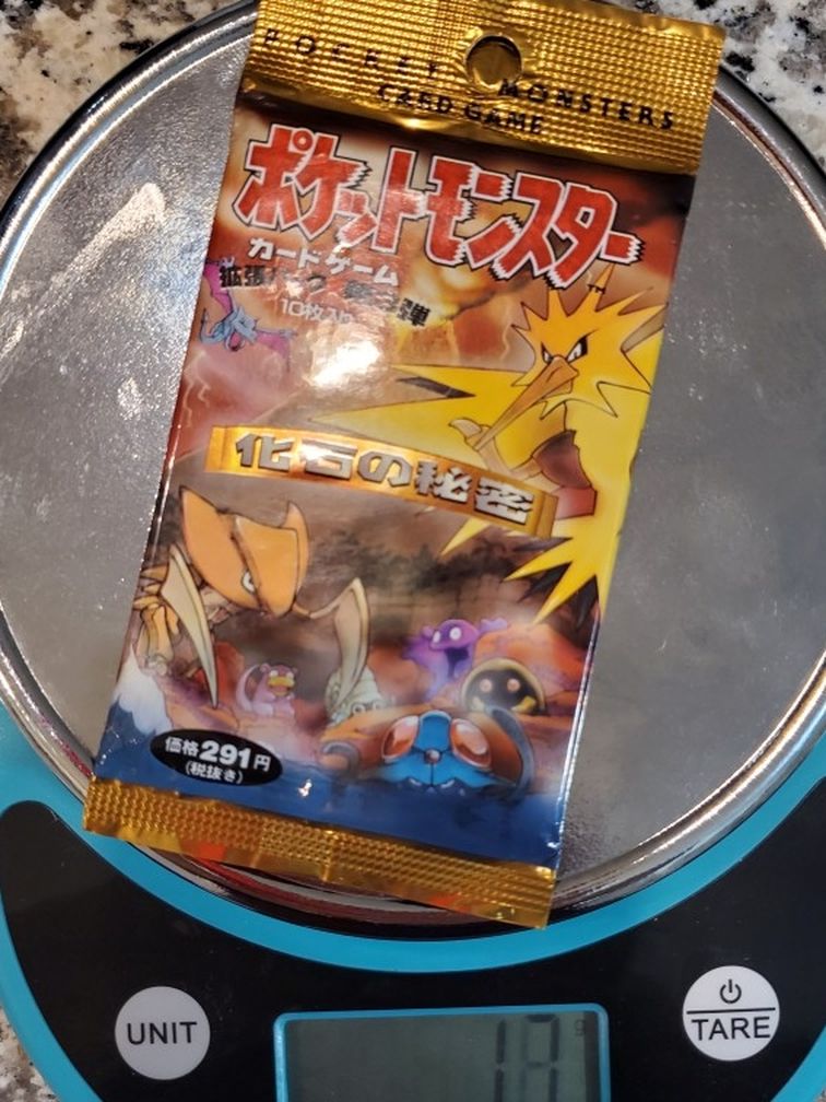 Pokemon Japanese Fossil Booster Pack
