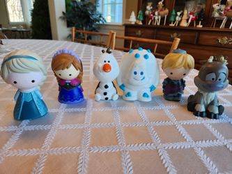 Set Of 6 Disney Frozen Characters Play Figures