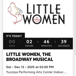 Little Women Tickets (three Tickets)