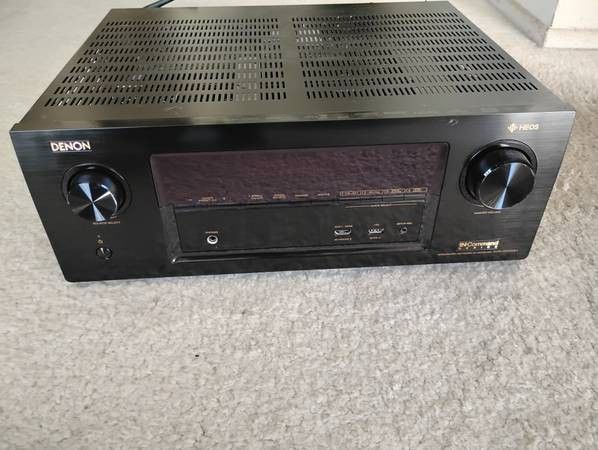 Denon AVR-X3400H AV Wifi Bluetooth Amplifier Stereo-for parts or repair,turns on ,can play music but has issues. Denon tech said it might be the HDMI