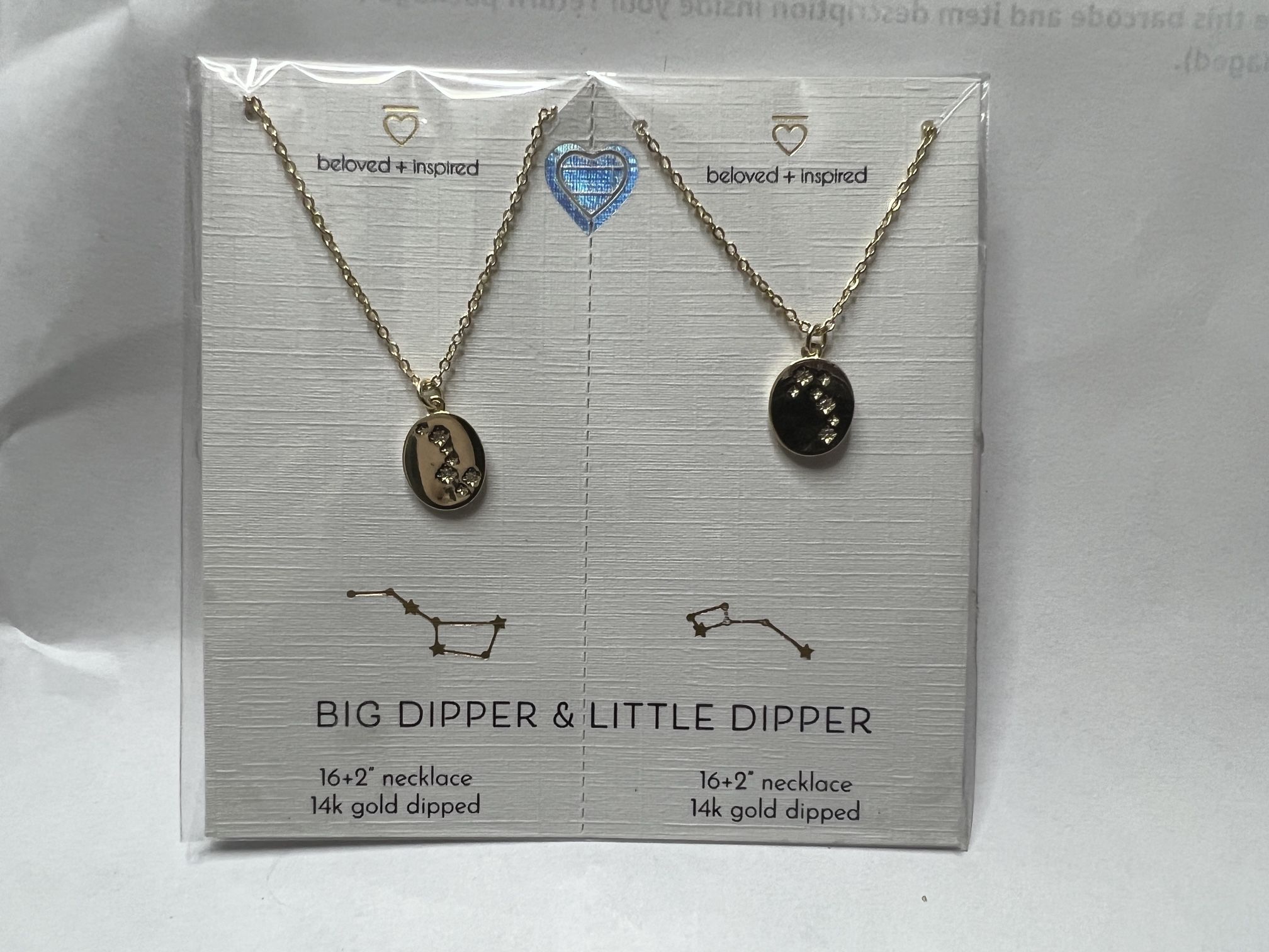 14k Gold Dipped Matching Constellation Necklace Set From Target