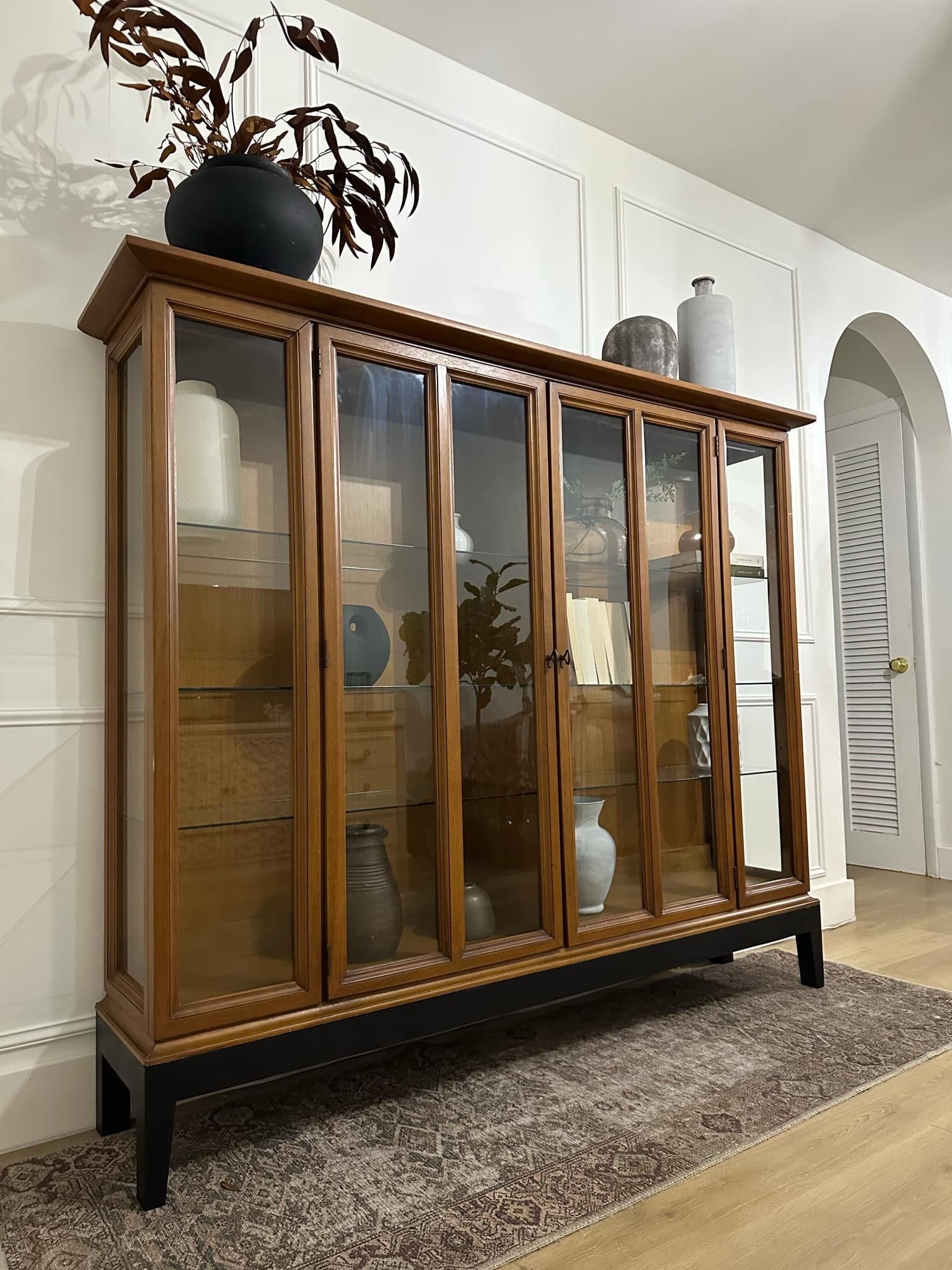 Mid Century Modern Glass Cabinet