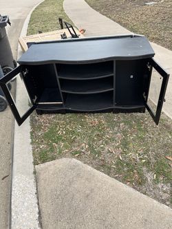 Tv stand with shelves $29