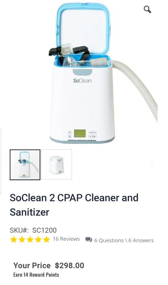LIKE NEW SoClean 2 CPAP Cleaner and Sanitizer for Sale in Greenville