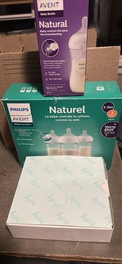 NEW Philips Avent Natural Baby Bottle Bundle - Glass & Plastic