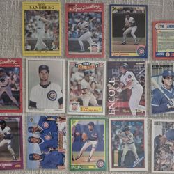 Lot Of 14 Ryne Sandberg Baseball Cards
