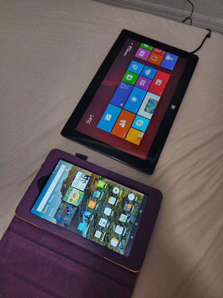 Windows Surface And Amazon Fire 7 Tablet $120 For Both